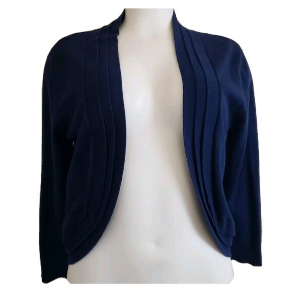RN Studio By Ronni Nicole Shrug / Bolero/ Cardigan - Size M - Blue - Excellent - Picture 1 of 13